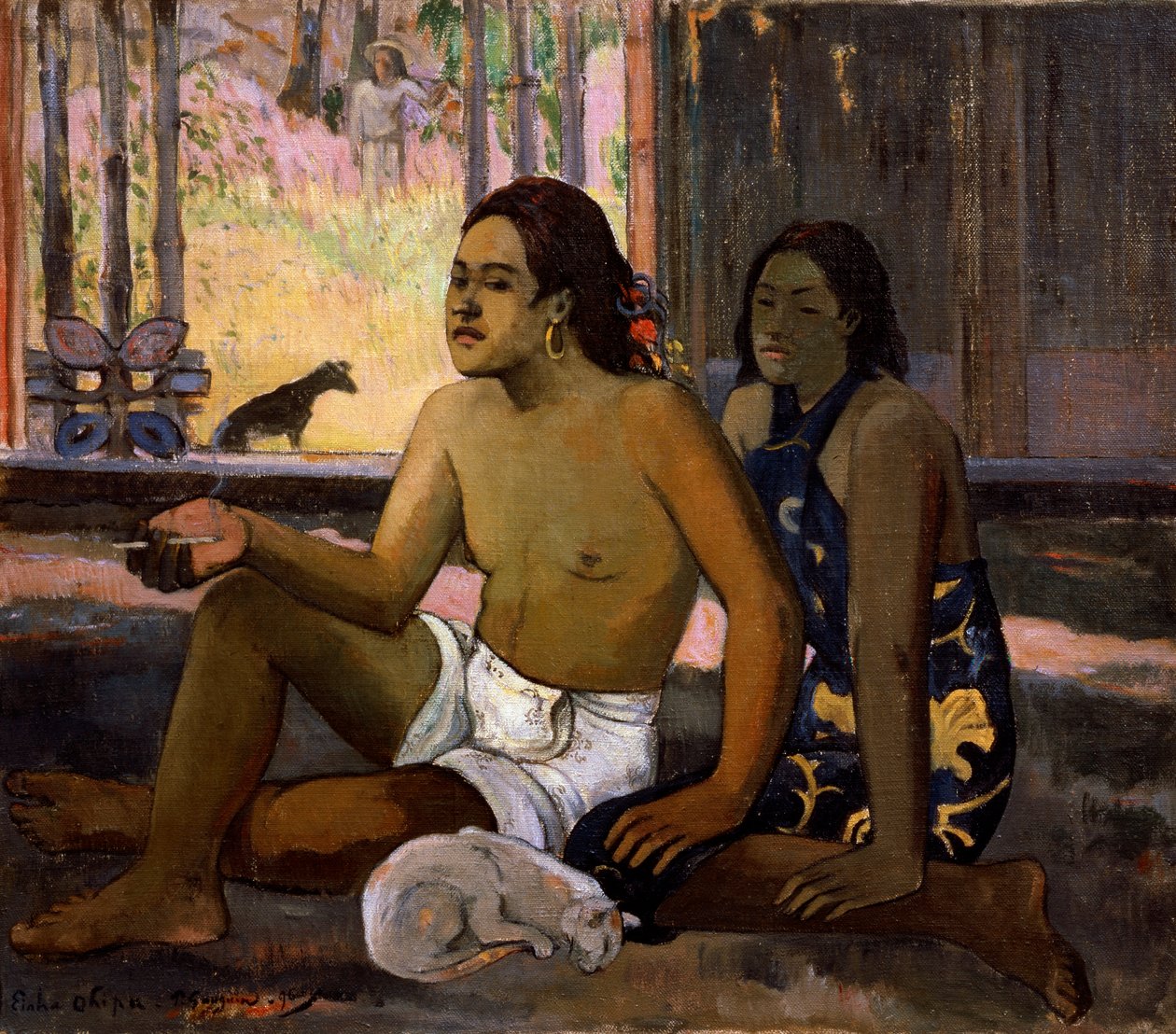 Ei toimi Ei toimi. Tahitilaiset huoneessa, 1896. tekijältä Paul Gauguin