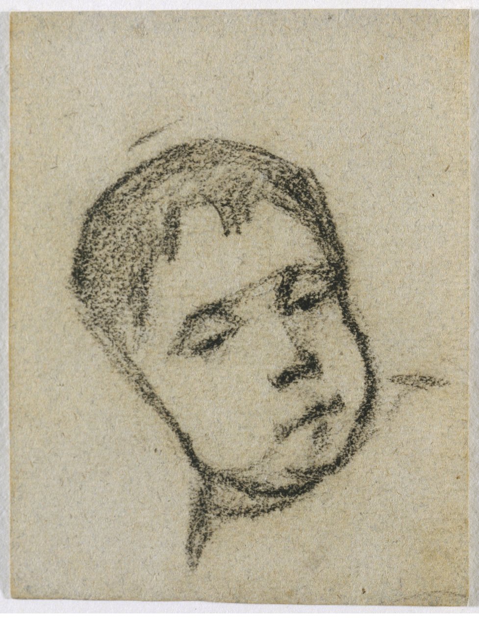 Emil Gauguin lapsena, pää tyynyllä, noin 1875-76 (musta värikynä). tekijältä Paul Gauguin