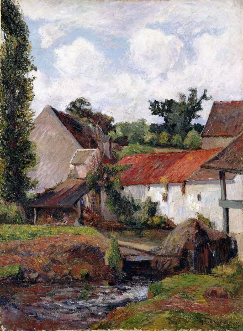Maatila Osnyssa, 1883 tekijältä Paul Gauguin