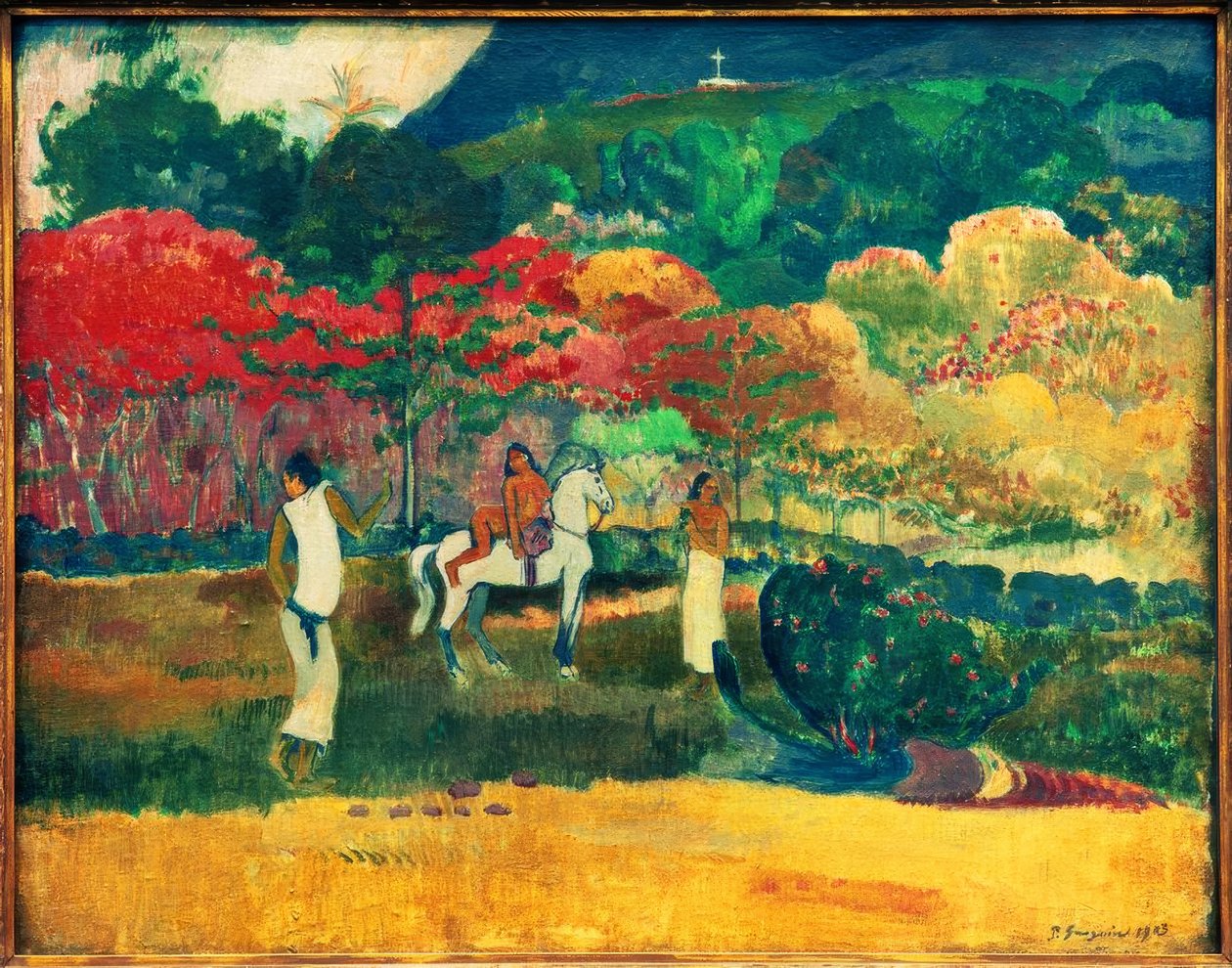Frauen mit weißem Pferd tekijältä Paul Gauguin