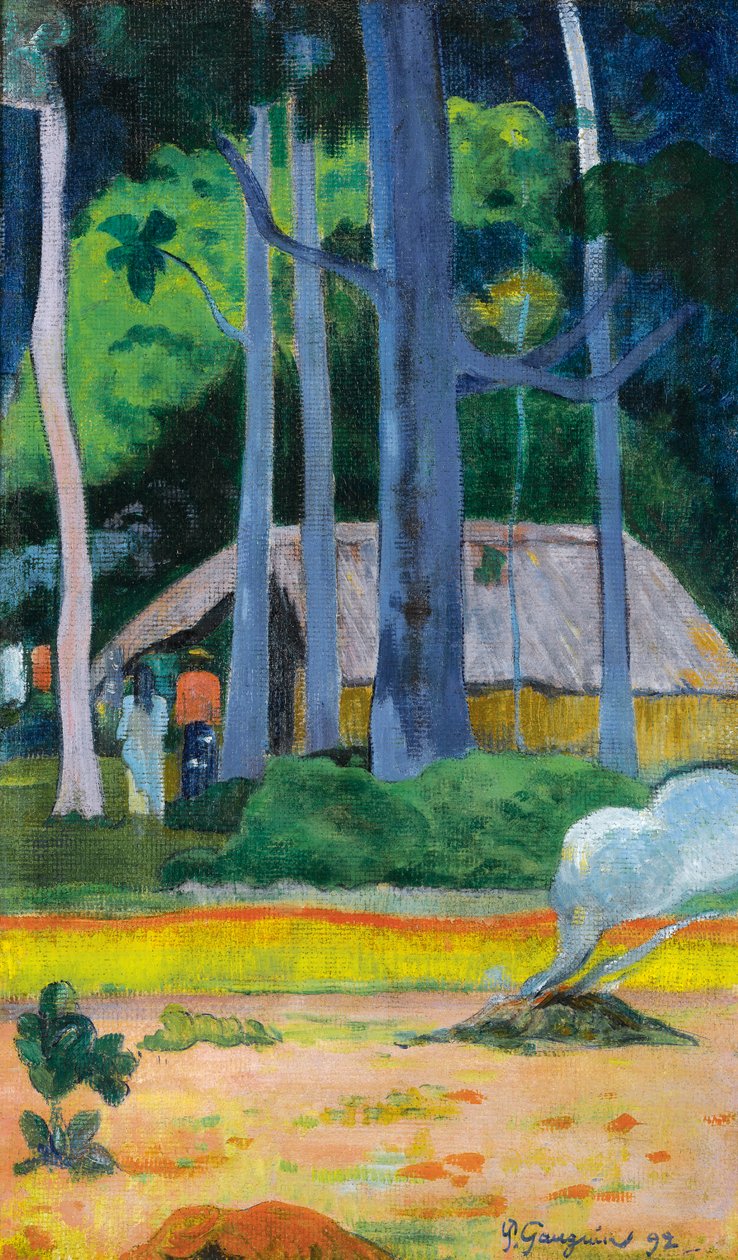 ranska: Cabane sous les arbres tekijältä Paul Gauguin