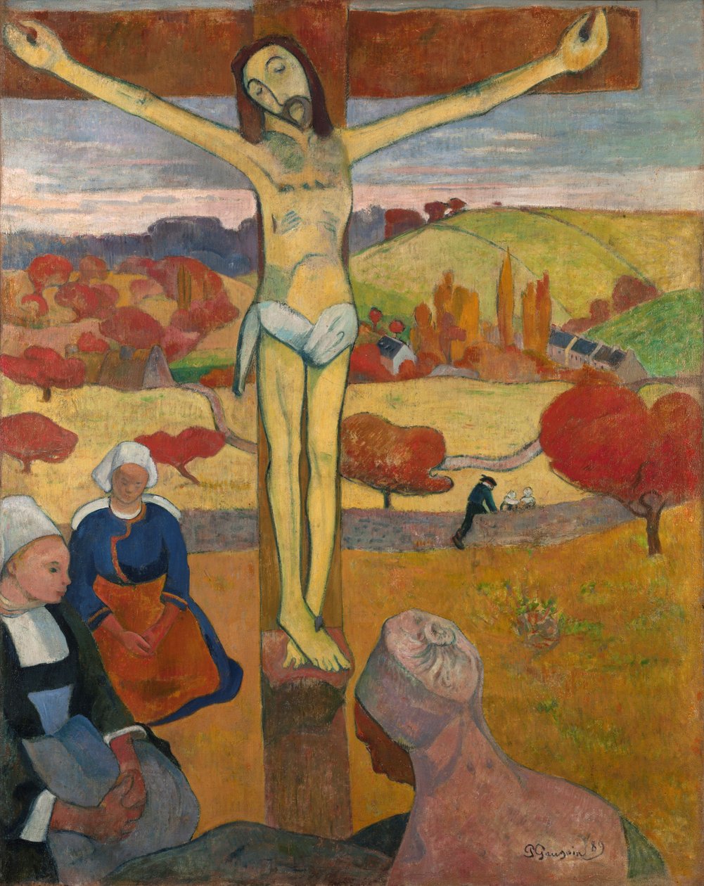 Ranskalainen:  Kristus: Le Christ jaune Keltainen Kristus tekijältä Paul Gauguin
