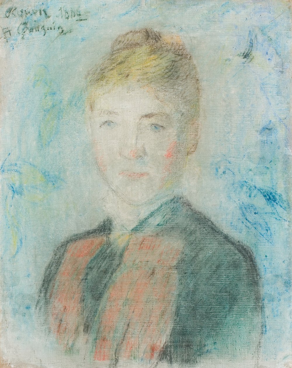 Ranskalainen:  Manthey, Portrait de Sophie Margrethe Manthey Mlle S. Manthey Mlle S. Manthey tekijältä Paul Gauguin