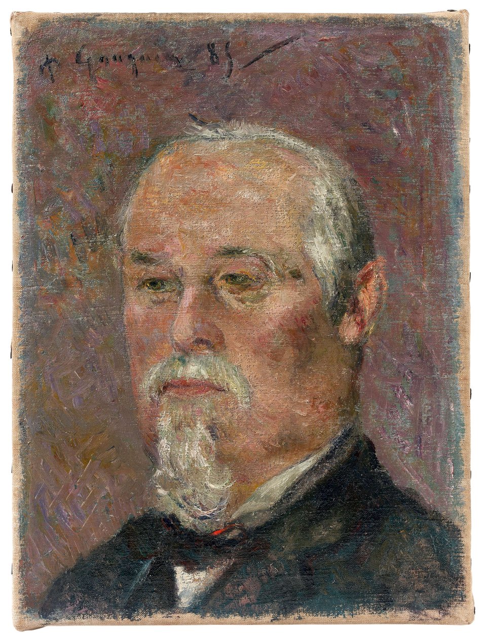 Ranskalainen:  Favren muotokuva: Portrait de Philibert Favre Portrait of Philibert Favre tekijältä Paul Gauguin