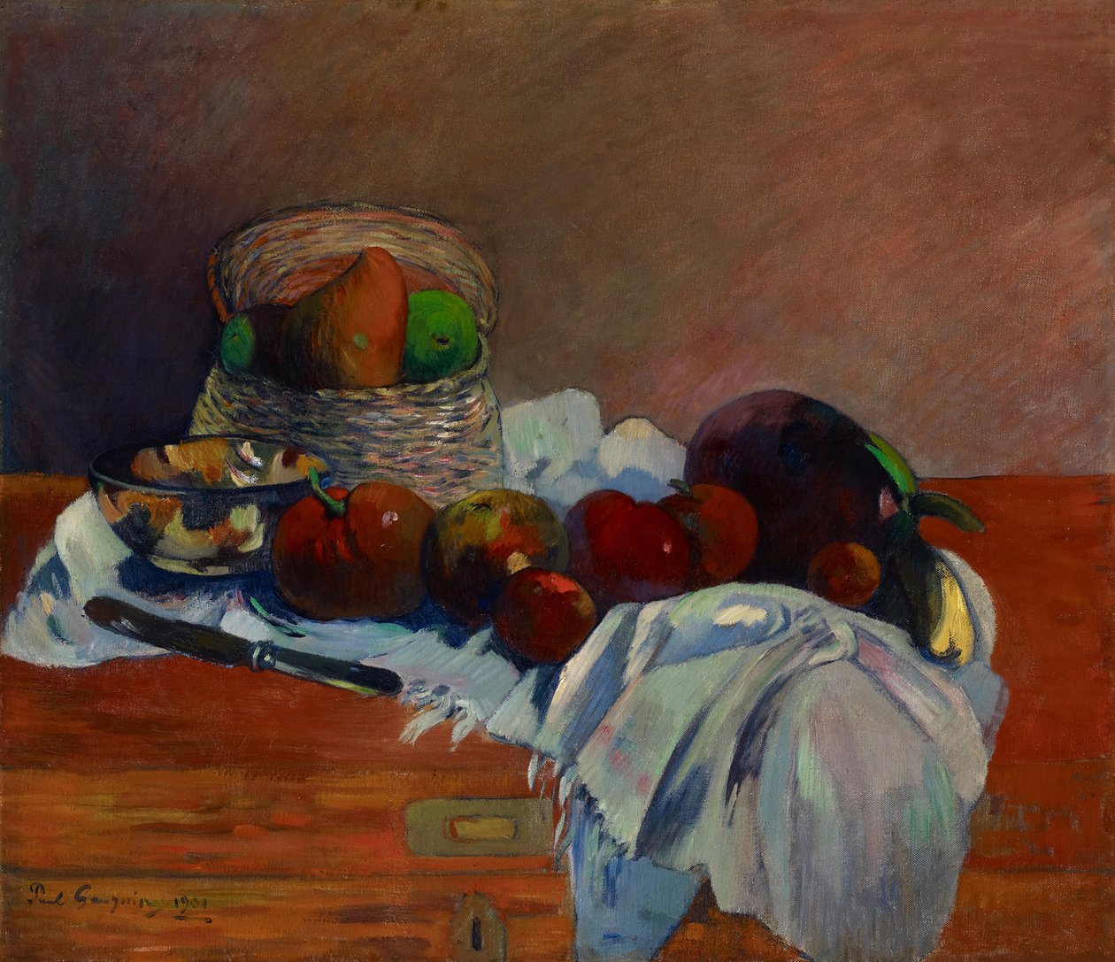 Hedelmät ja veitsi Hedelmät ja veitsi, 1901. tekijältä Paul Gauguin
