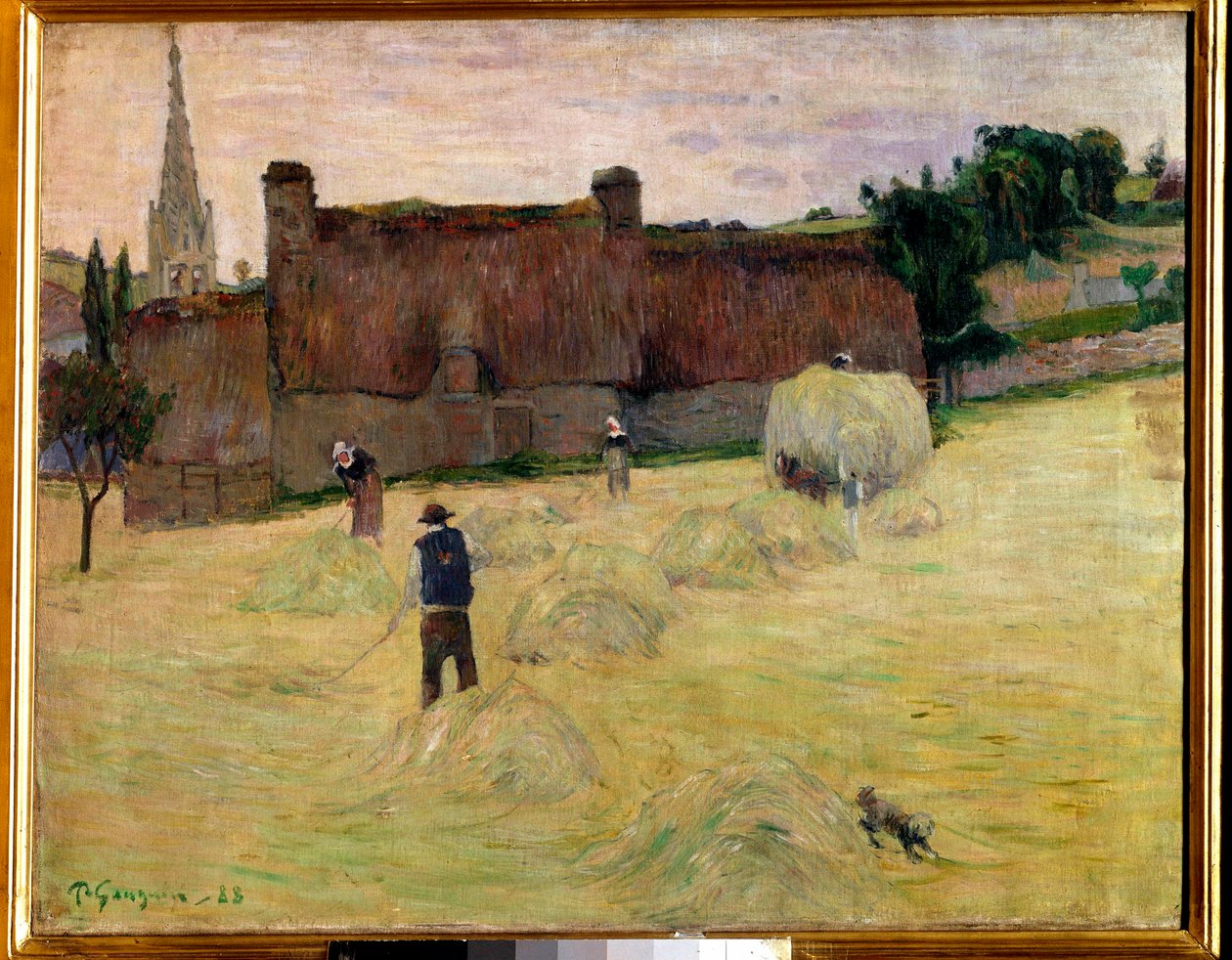 Paul Gauguinin (1848-1903) maalaus Hay in Bretagnessa 1888 su. 0,73 x 0,92 m Pariisi, musee d