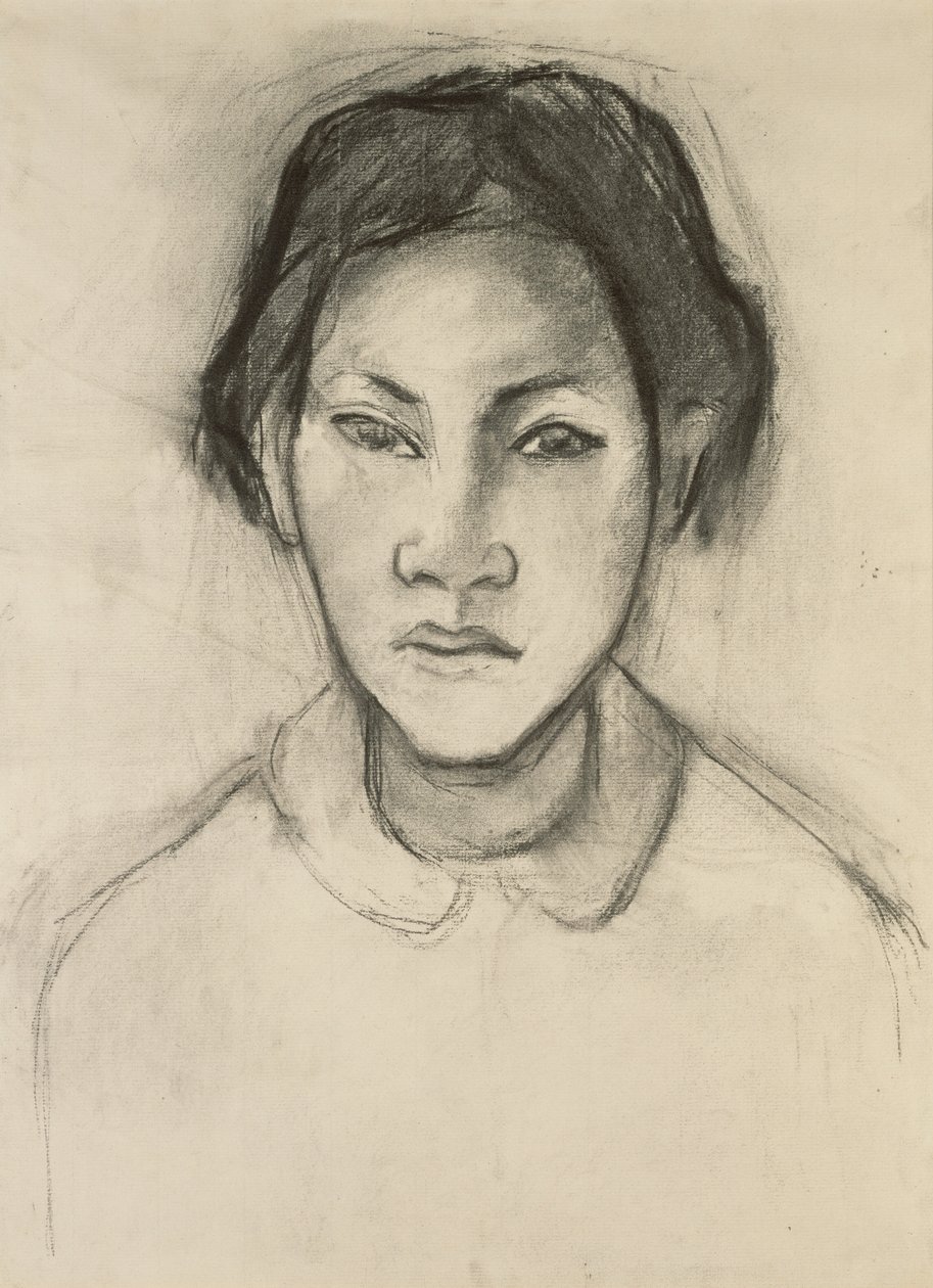 Tahitilaisnaisen pää tekijältä Paul Gauguin