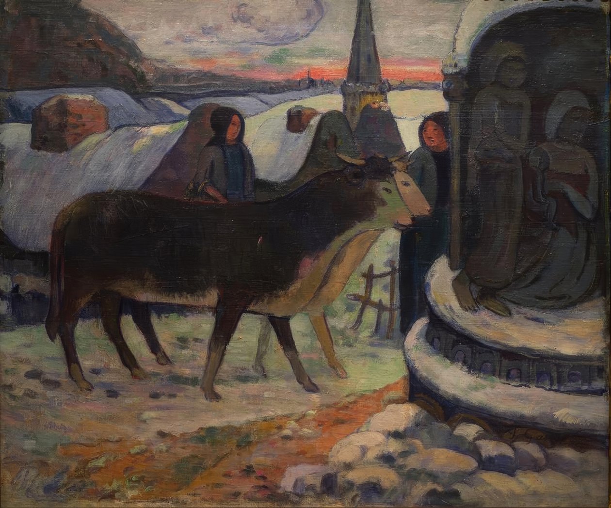 Heilige Nacht (Segnung der Ochsen) tekijältä Paul Gauguin