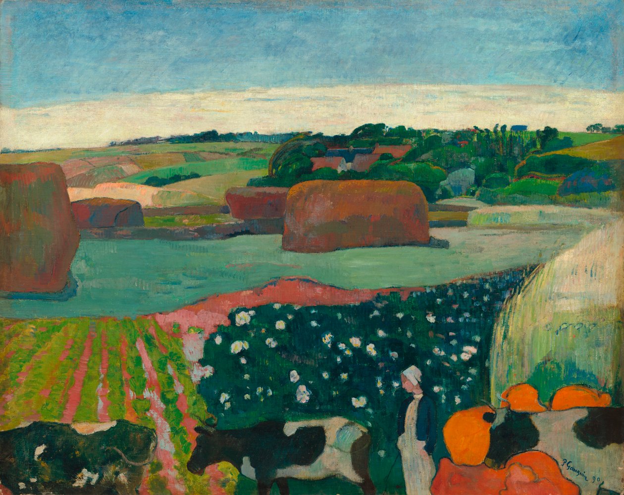Heuhaufen in Bretagne tekijältä Paul Gauguin