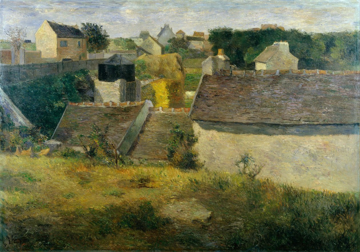 Talot Vaugirardissa Vaugiraudin talot, 1880. tekijältä Paul Gauguin