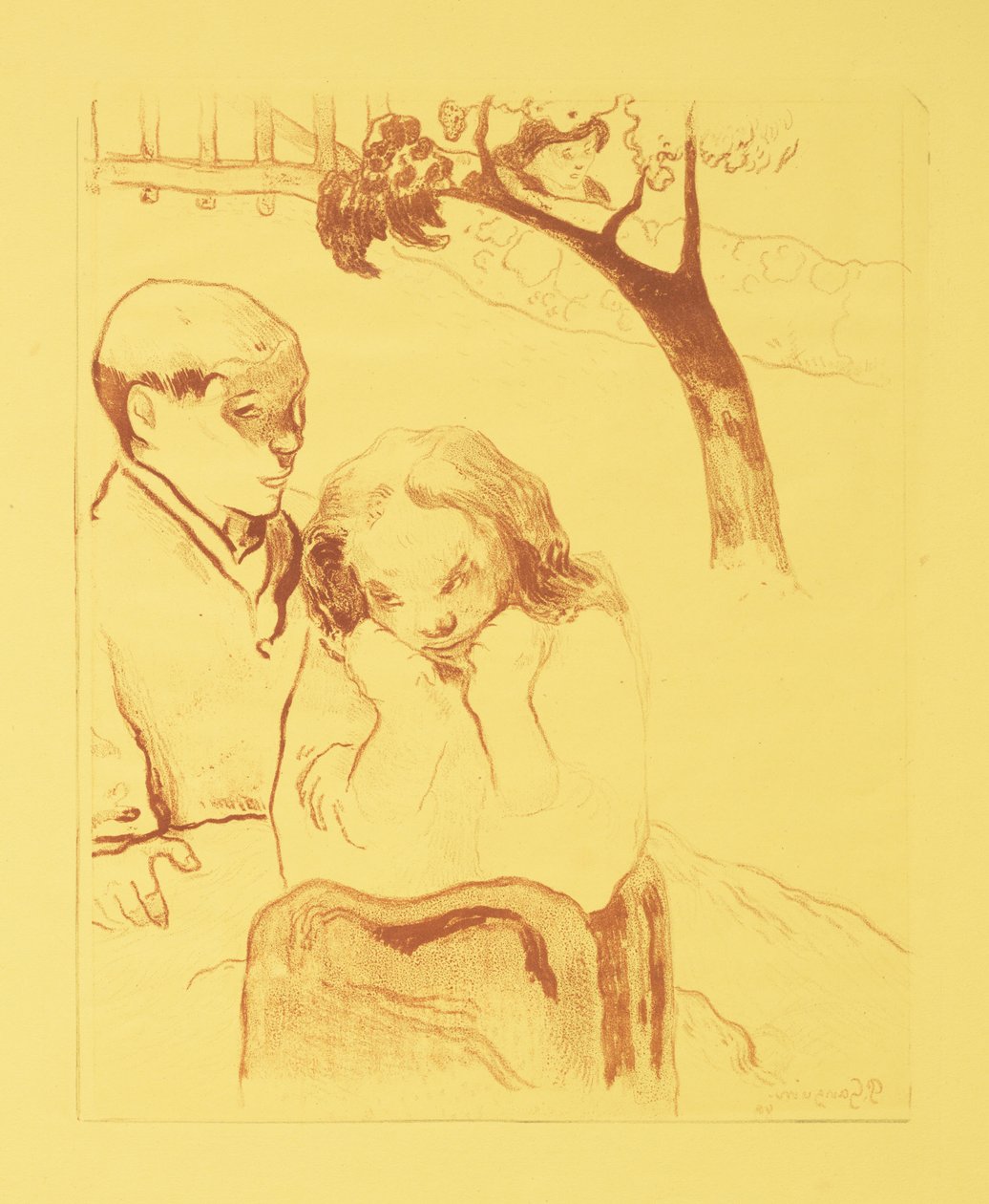 Menschliches Elend tekijältä Paul Gauguin