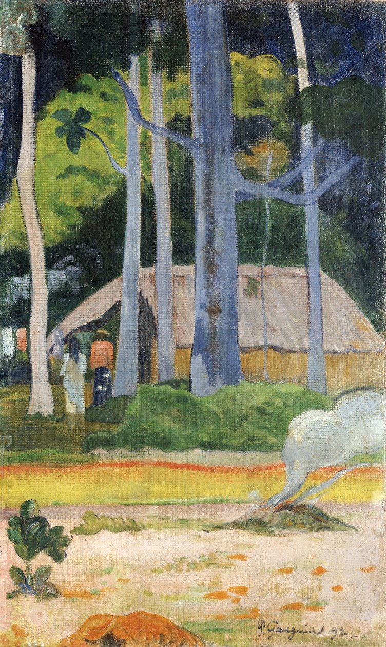 Kota puissa, 1892 tekijältä Paul Gauguin
