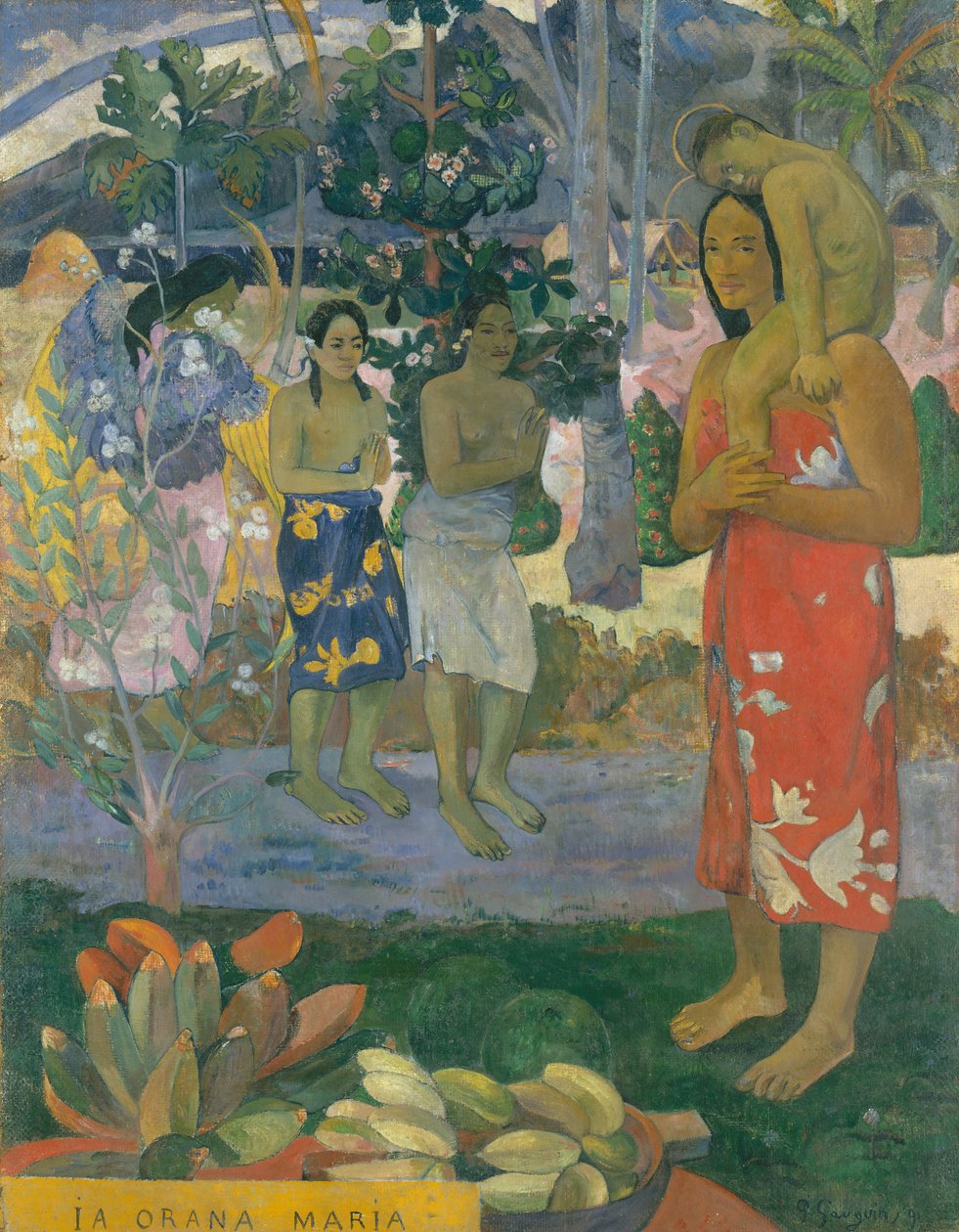 Orana Marialle Terve Maria, 1891. tekijältä Paul Gauguin