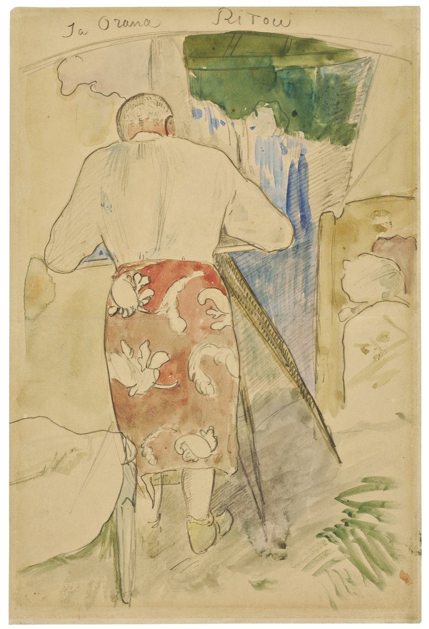 I Orana Ritou, n. 1891-1894 tekijältä Paul Gauguin