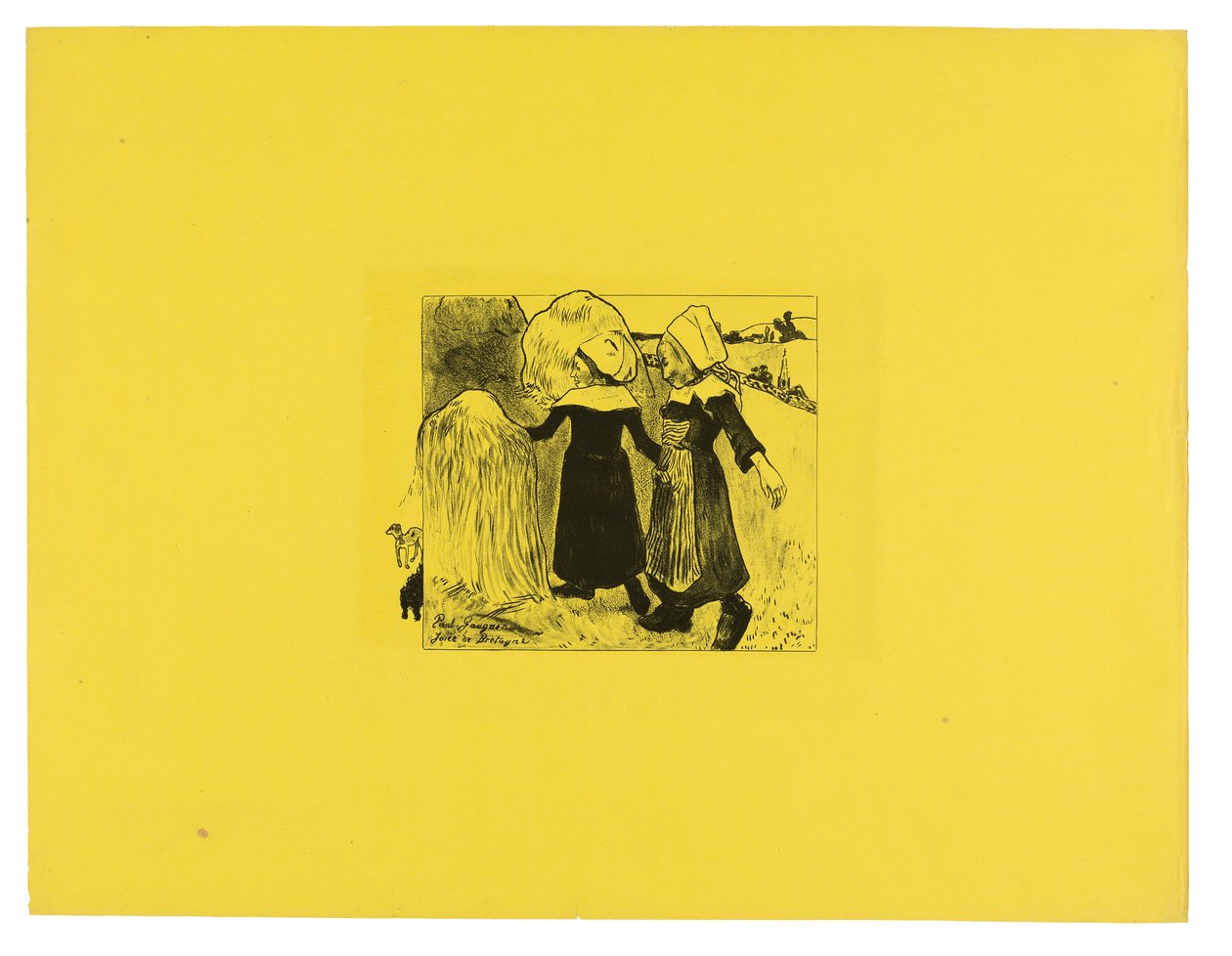 Joies de Bretagne (Bretagnen ilot), Volpini-sviitistä tekijältä Paul Gauguin