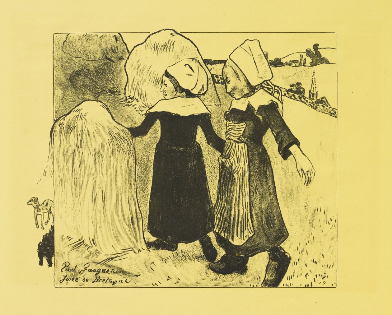Bretagnen ilot, 1889 tekijältä Paul Gauguin