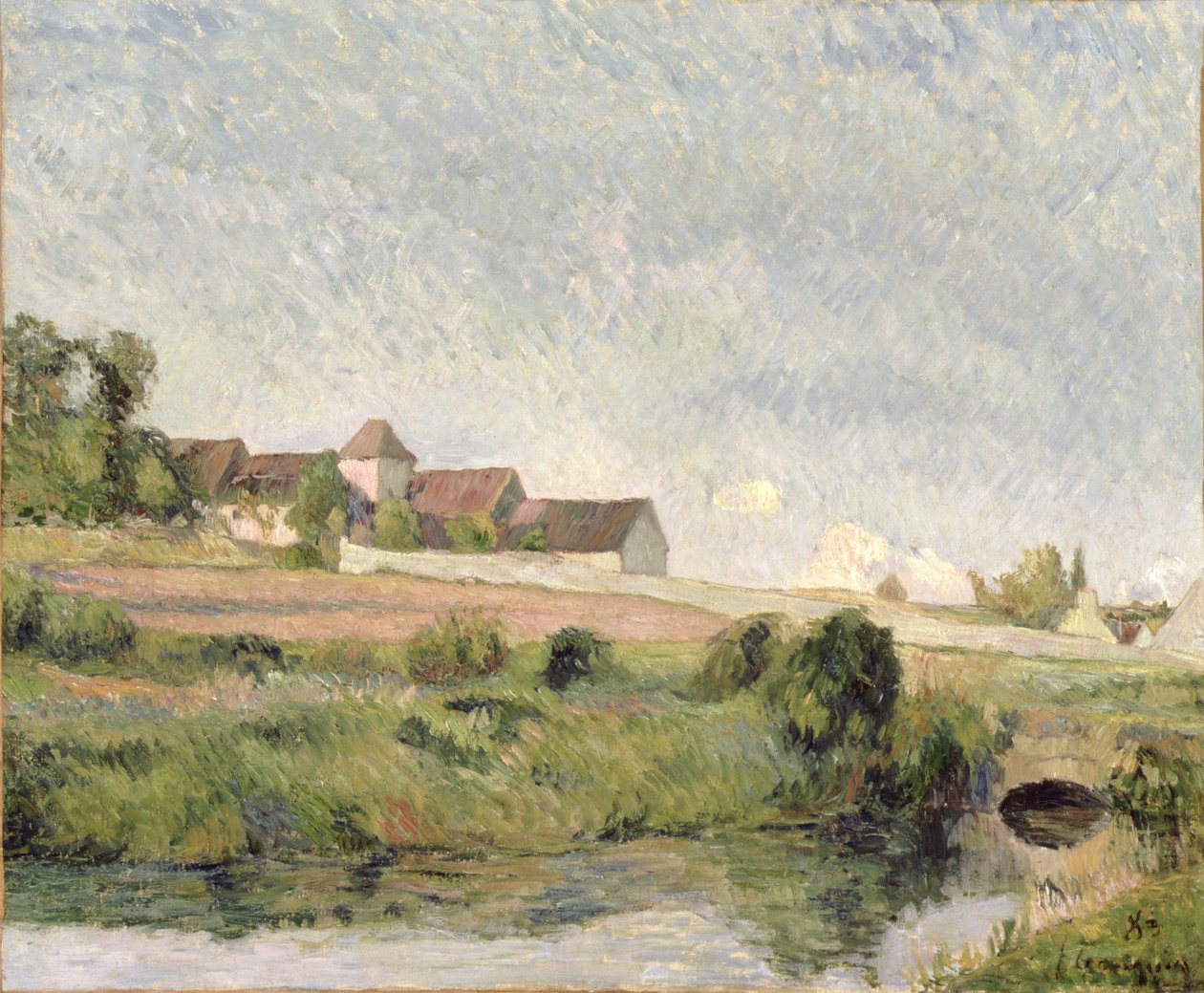 La Ferme de la Groue, Osny, 1883 tekijältä Paul Gauguin