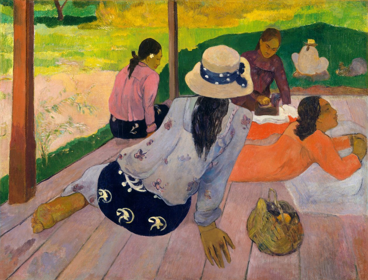 Siesta - Paul Gauguinin (1848-1903) maalaus tekijältä Paul Gauguin