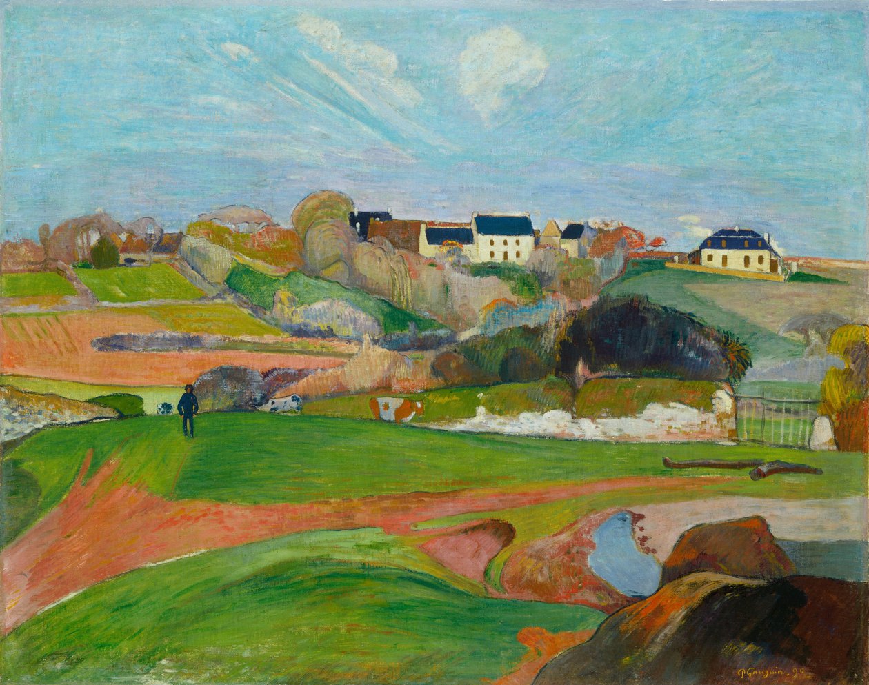 Maisema Le Pouldussa tekijältä Paul Gauguin