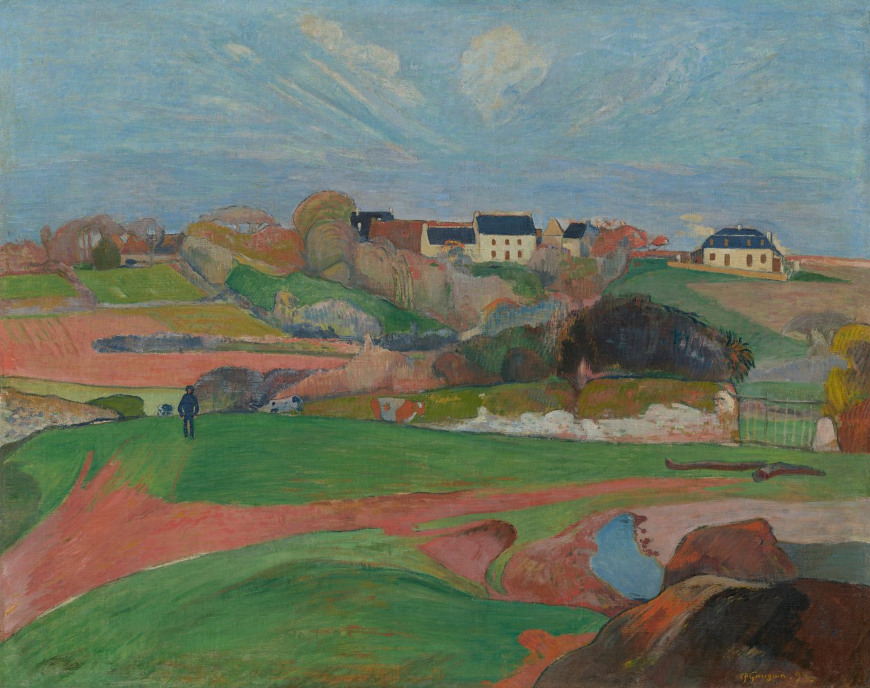 Le Pouldun maisema tekijältä Paul Gauguin