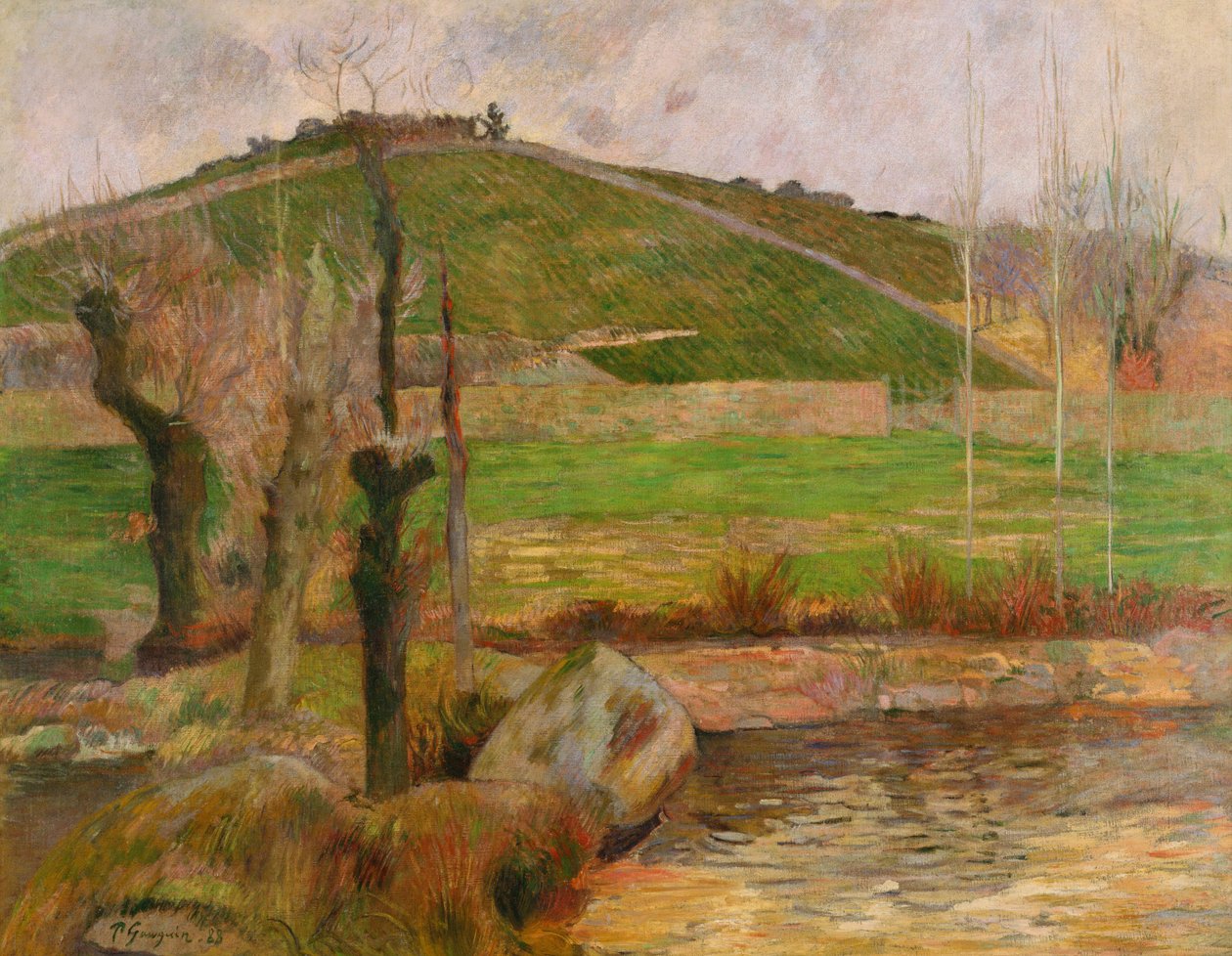 Maisema lähellä Pont-Avenia tekijältä Paul Gauguin
