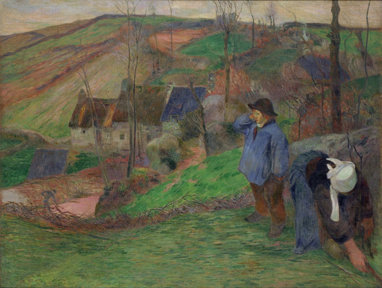 Bretagnen maisema tekijältä Paul Gauguin