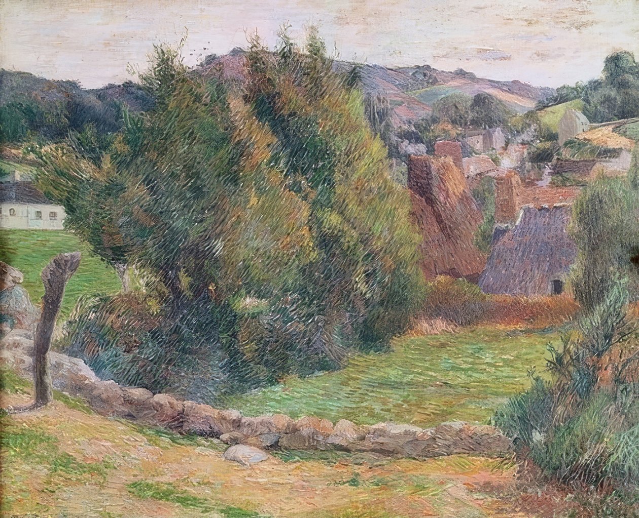 Maisema Pont-Avenissa tekijältä Paul Gauguin