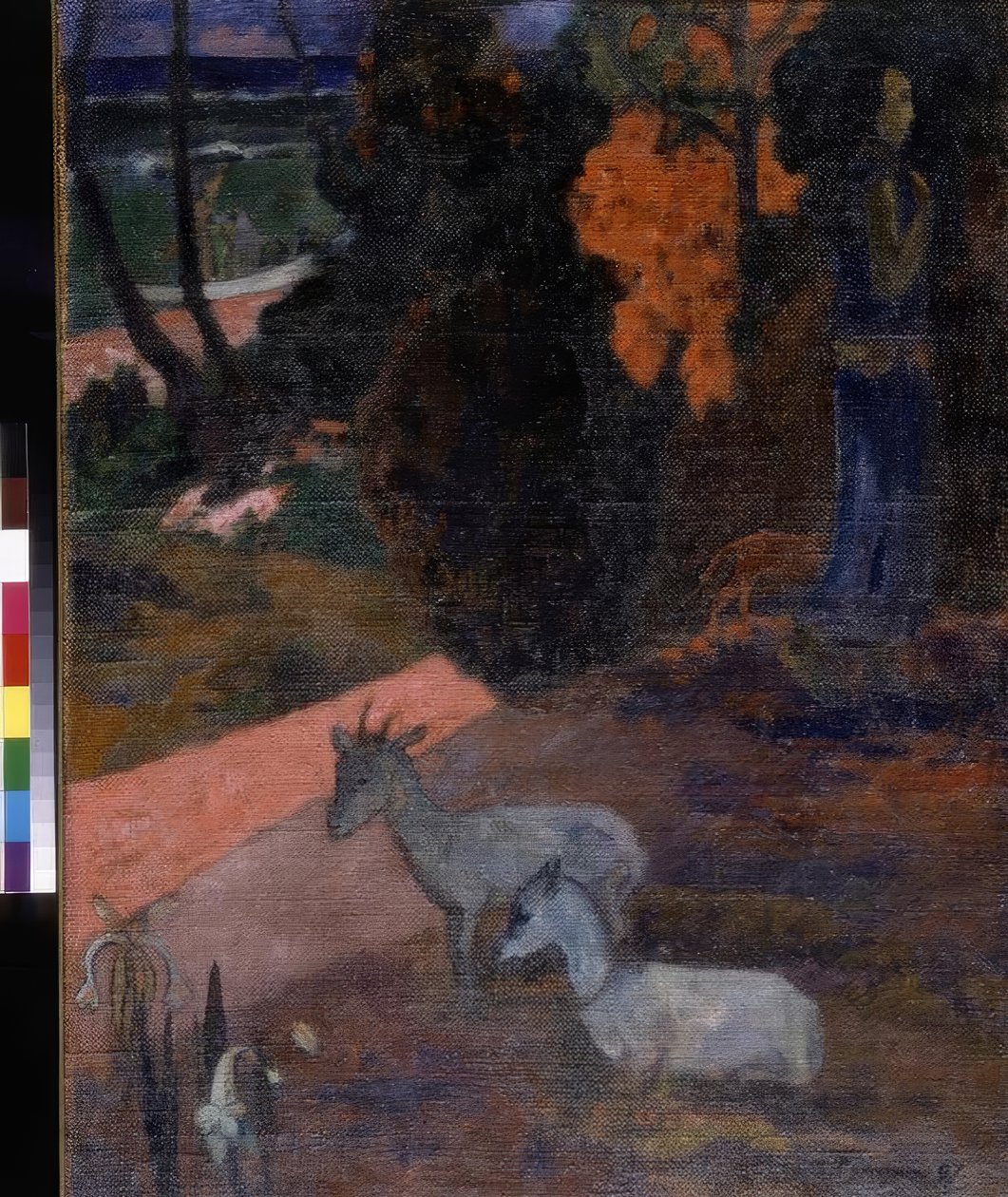 Landschaft mit zwei Ziegen tekijältä Paul Gauguin