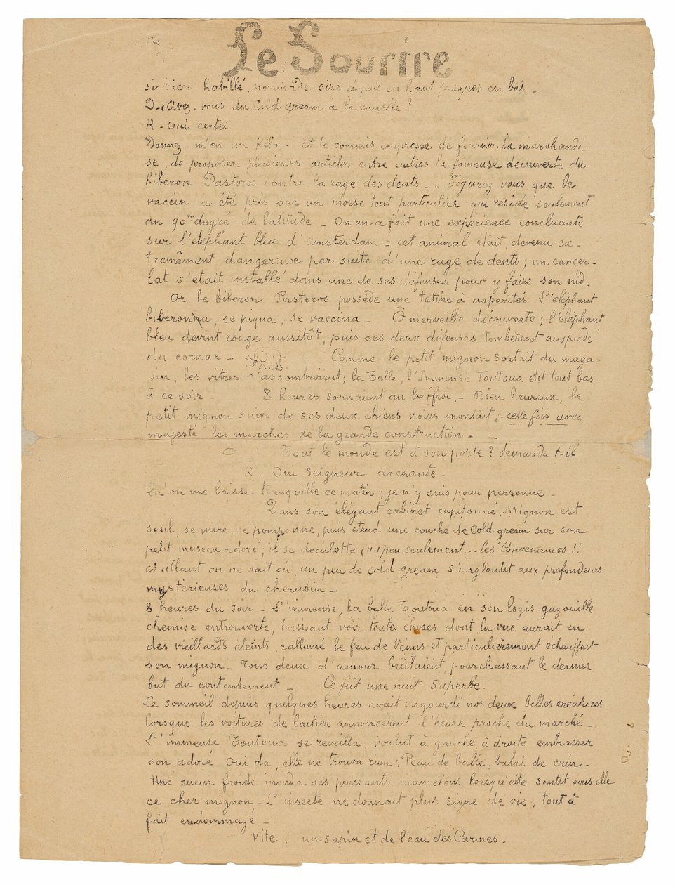 Le sourire: Journal sérieux, 19. syyskuuta 1899. tekijältä Paul Gauguin