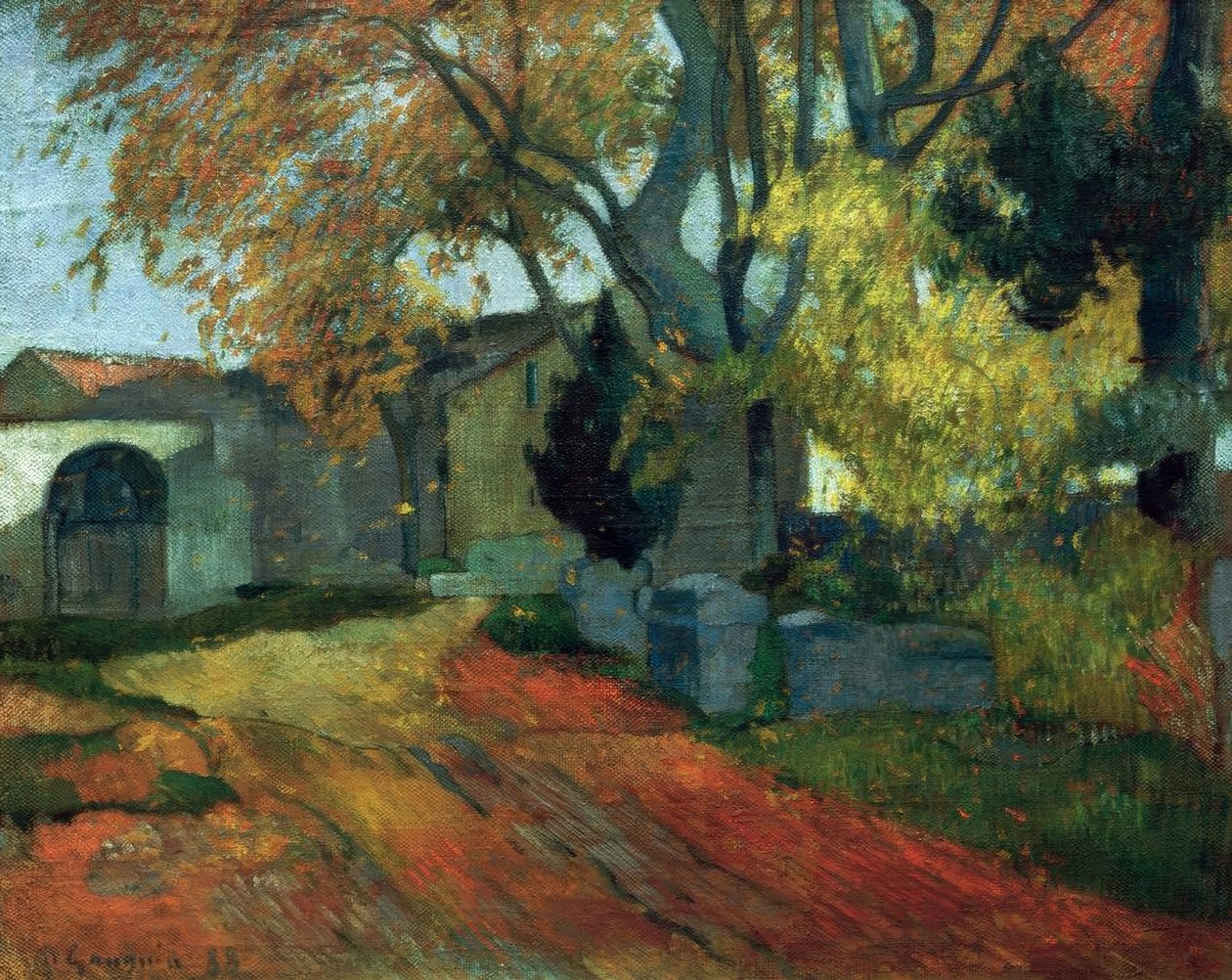 Les Alyscamps tekijältä Paul Gauguin
