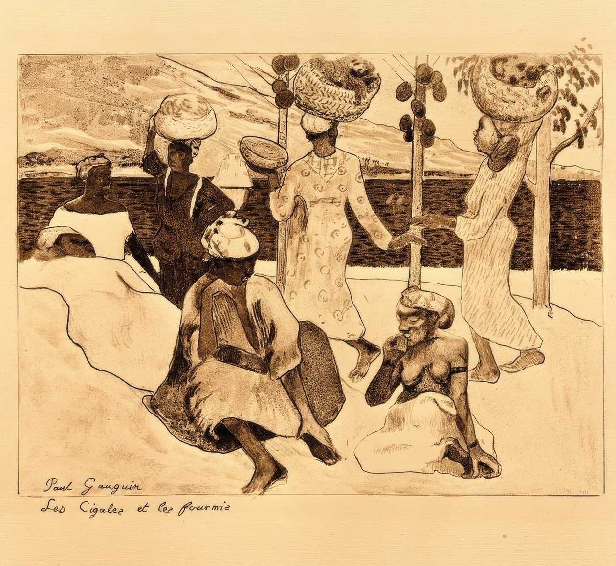 Les cigales et les fourmis tekijältä Paul Gauguin