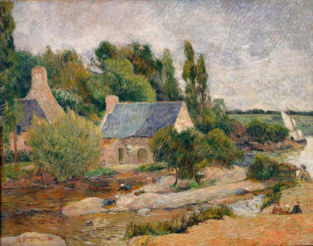Les lavandières a Pont-Avèn tekijältä Paul Gauguin