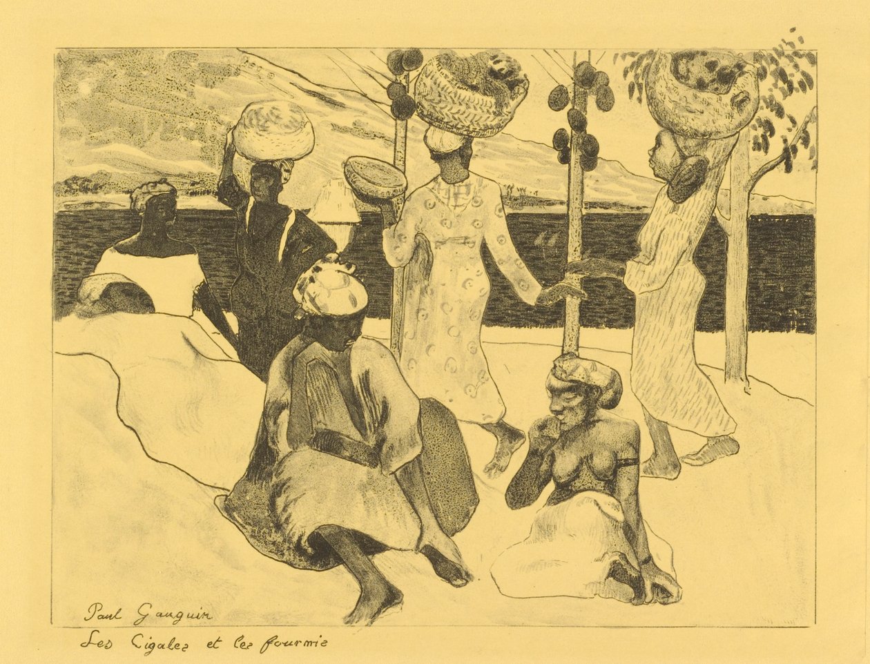 Heinäsirkat ja muurahaiset - matkamuisto Martiniquesta tekijältä Paul Gauguin