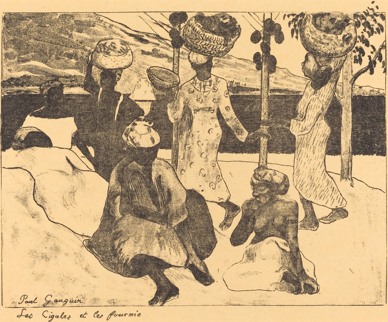 Heinäsirkat ja muurahaiset: muisto Martiniquesta tekijältä Paul Gauguin