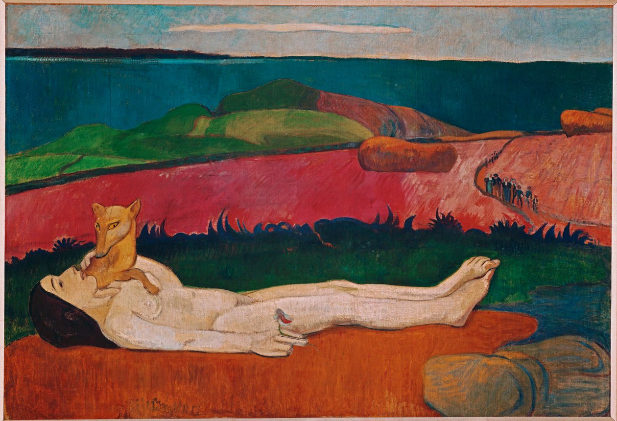 Neitsyyden menetys (öljy kankaalle) tekijältä Paul Gauguin