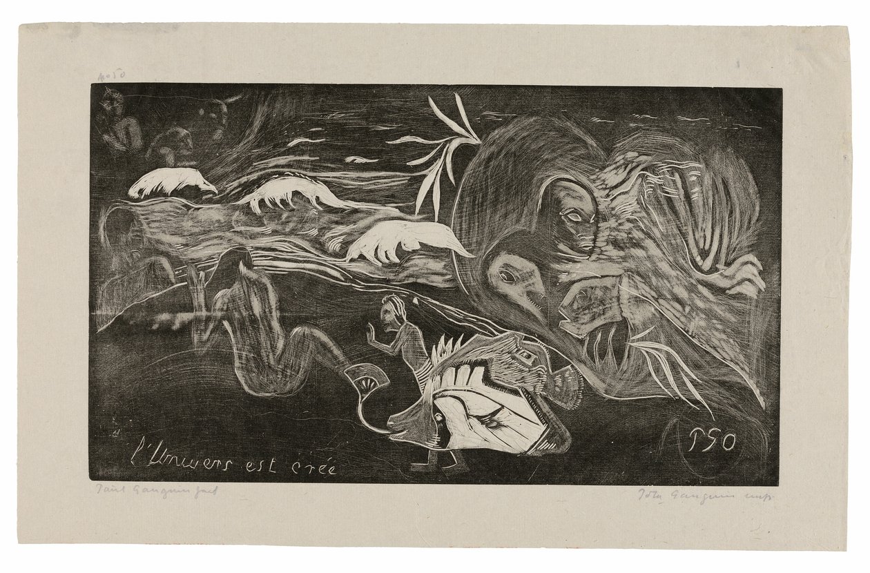 L’univers est créé (Universumia luodaan), Noa Noa -sarjasta tekijältä Paul Gauguin