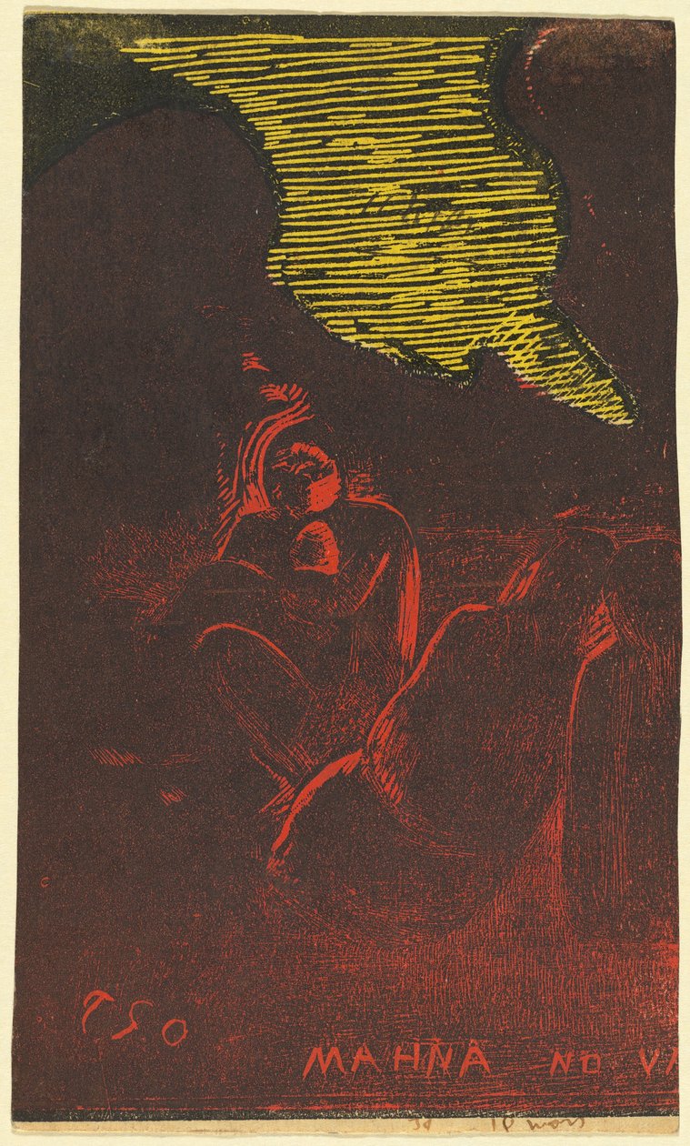 Mahna no Varua Ino (Demoni puhuu) [verso] tekijältä Paul Gauguin