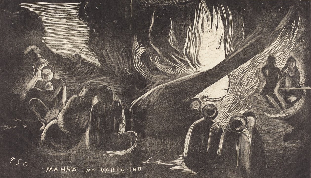Mahna no Varua Ino Paholainen puhuu, 18941895. tekijältä Paul Gauguin