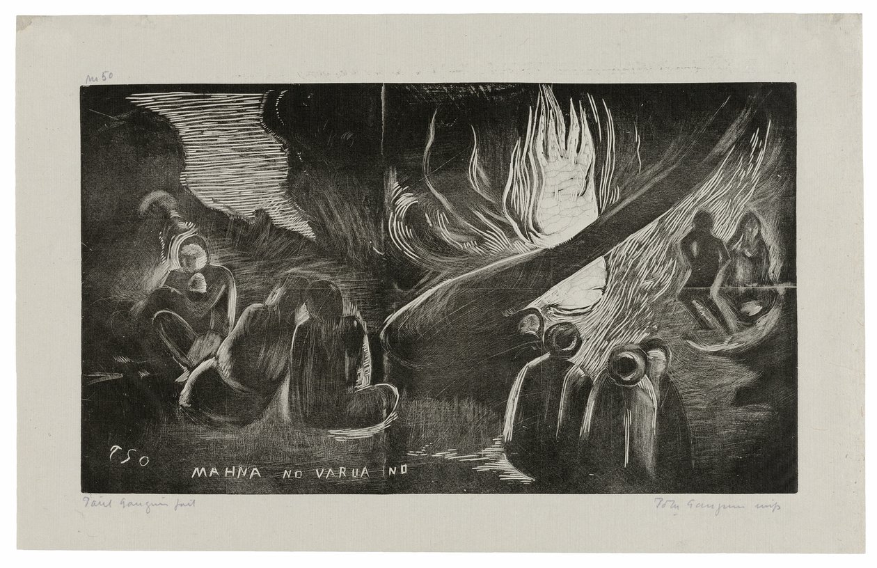 Mahna no varua ino (Paholainen puhuu), Noa Noa -sarjasta tekijältä Paul Gauguin