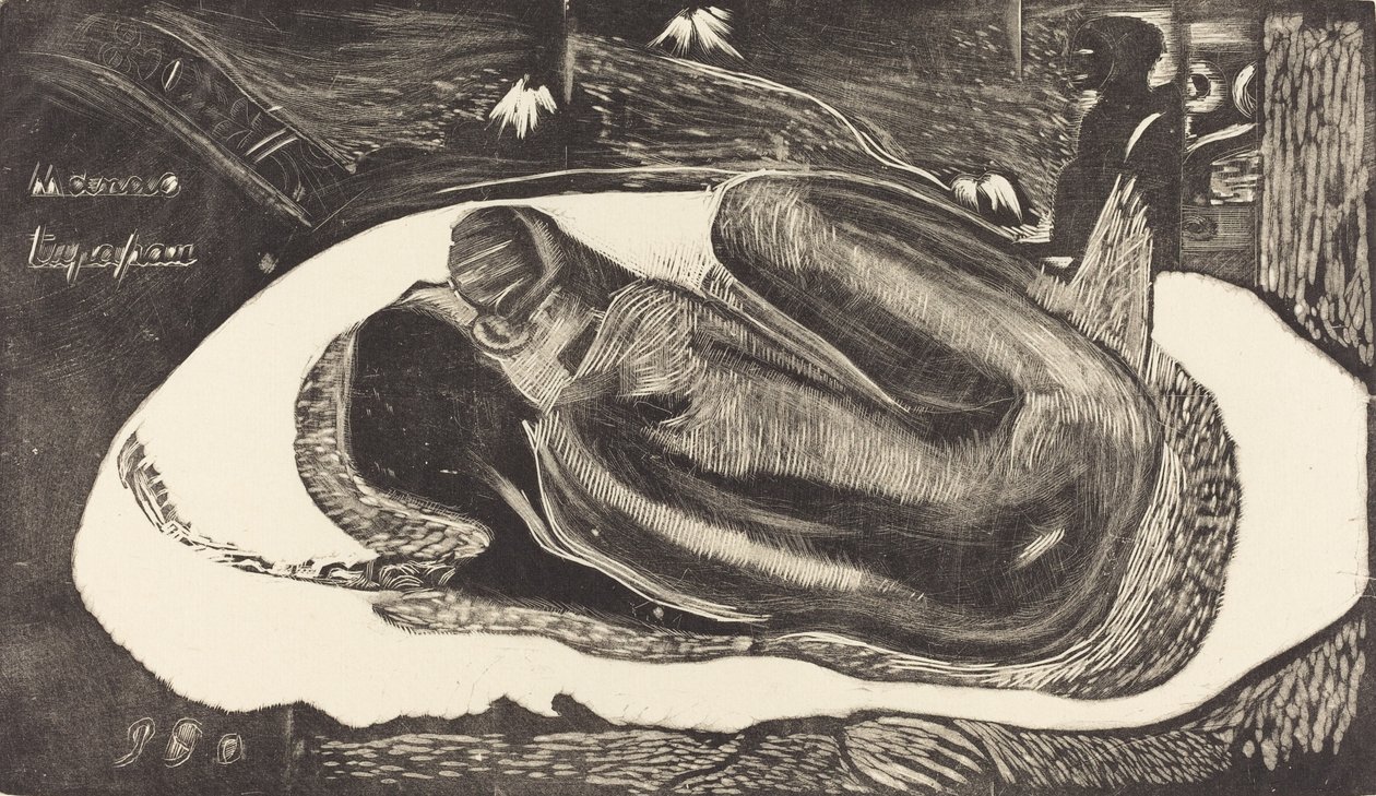 Manoa Tupapau Henki kummittelee häntä, 18941895. tekijältä Paul Gauguin