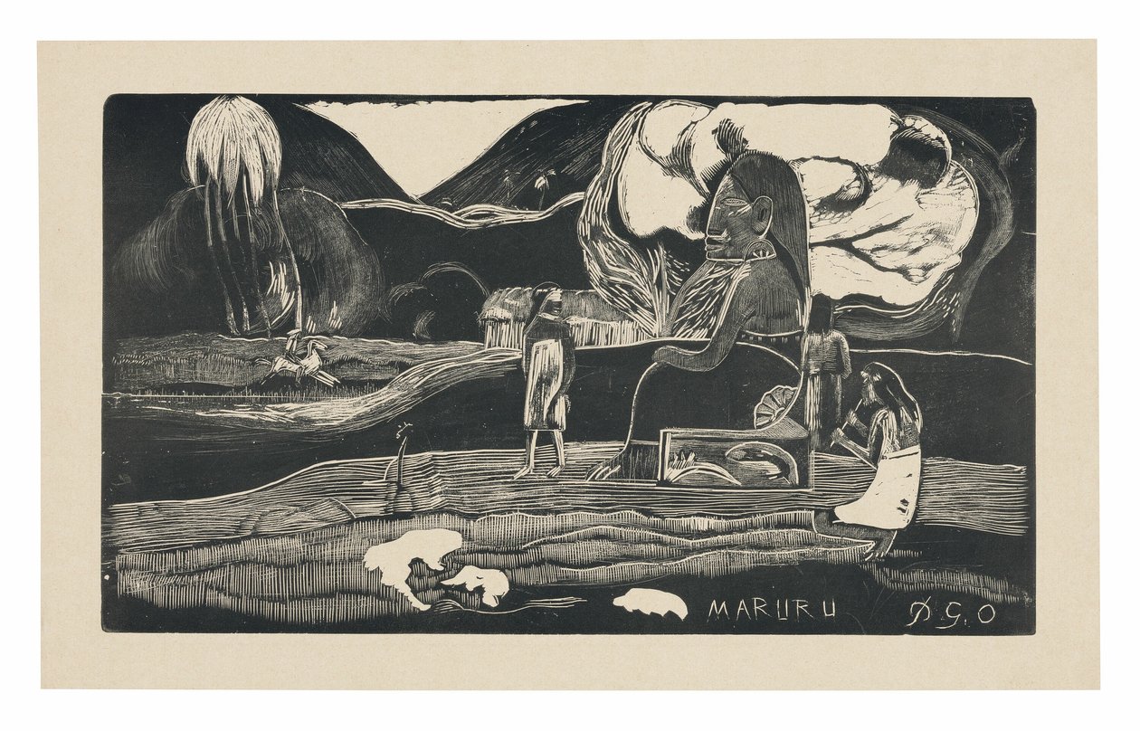 Maruru (Offerings of Gratitude), Noa Noa -sviitistä tekijältä Paul Gauguin