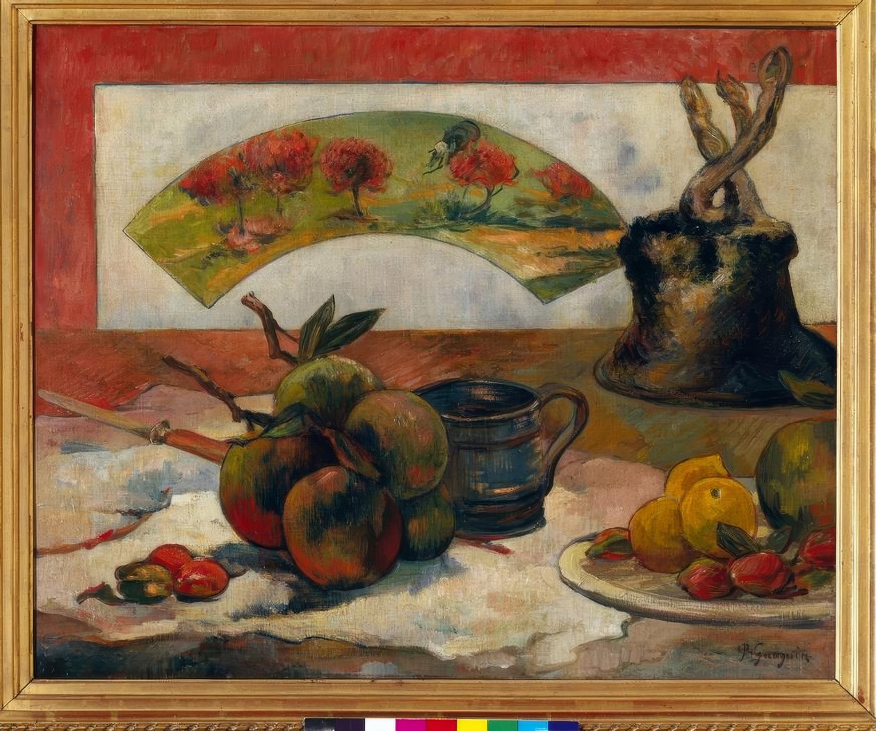 Nature morte à l’éventail tekijältä Paul Gauguin