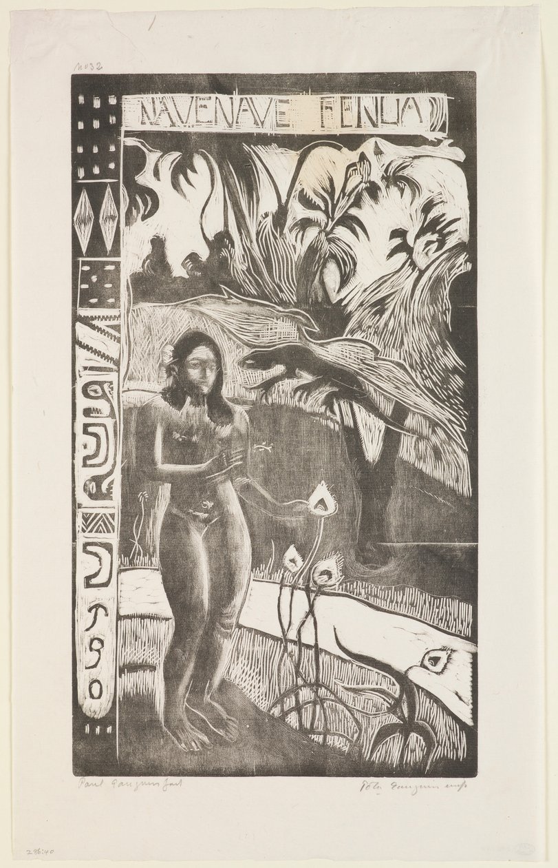 Nave Nave Fenua, sarjasta "Noa Noa" tekijältä Paul Gauguin