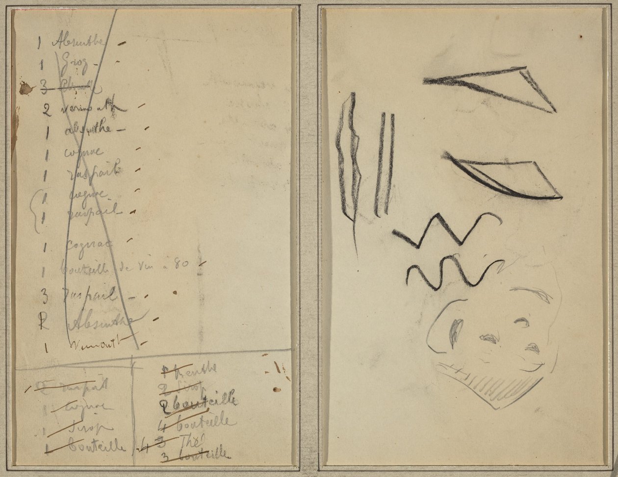 Neige (Lumi); Matkareitti [recto] tekijältä Paul Gauguin
