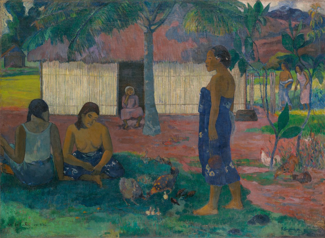 No te aha oe riri (Miksi olet vihainen) tekijältä Paul Gauguin