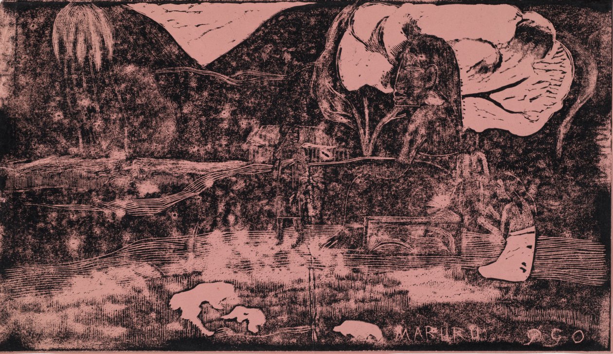 Noa Noa: Kiitollisuustarjoukset Maruru, 1893-1894. tekijältä Paul Gauguin