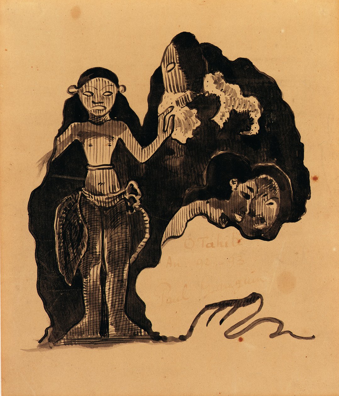 Tahiti, 1892-93 tekijältä Paul Gauguin