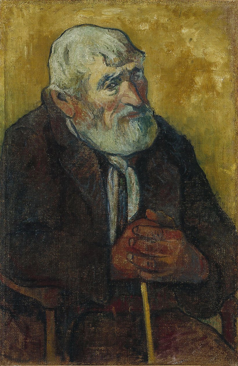 Vanha mies kepillä tekijältä Paul Gauguin
