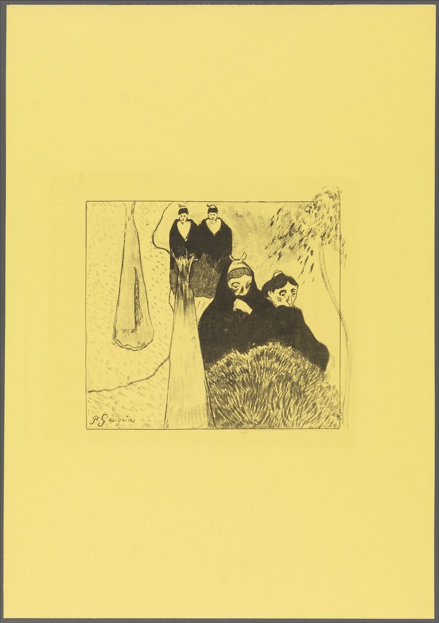 Alte Frauen von Arles, aus der "Volpini Suite: Dessins lithographiques" tekijältä Paul Gauguin