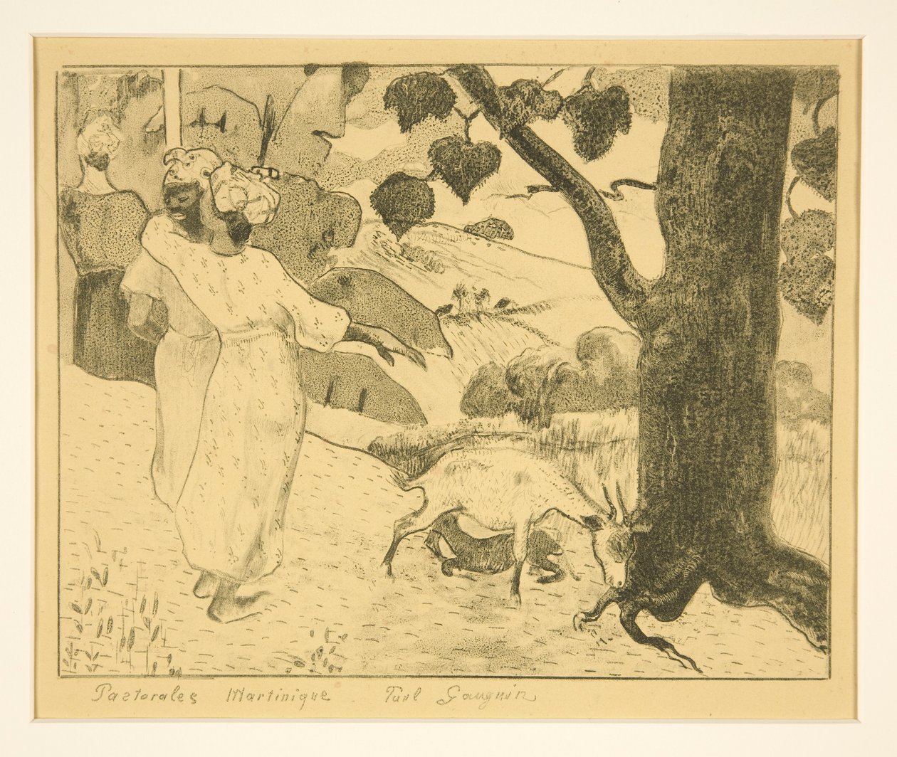 Pastoraalinen Martinique tekijältä Paul Gauguin
